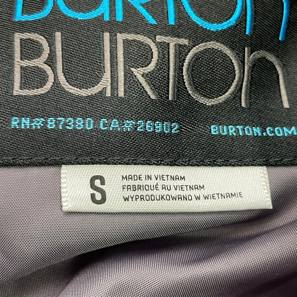 Burton Multicolor Stripes Hooded Winter Coat Ski Snowboard Jacket Women's SMALL - Picture 12 of 14